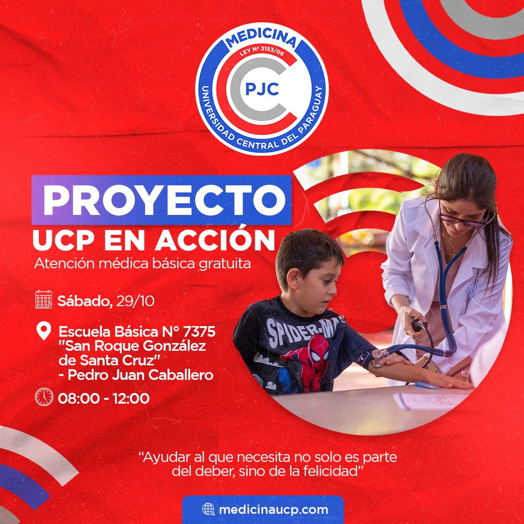 Proyecto «UCP en acción» en la colonia Cerro Cora’i de PJC